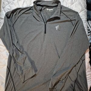 AVD Men's Gray Quarter-Zip Sweatshirt